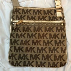 Gold MK logo Michael Kors purse